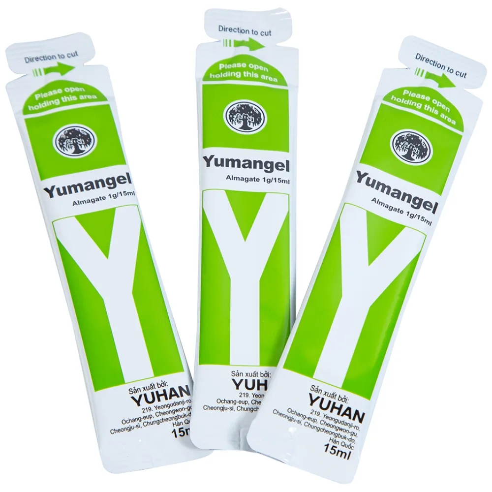 Hình ảnh Hỗn dịch uống Yumangel Yuhan kháng acid và cả thiện loét dạ dày - tá tràng (20 gói x 15ml) 