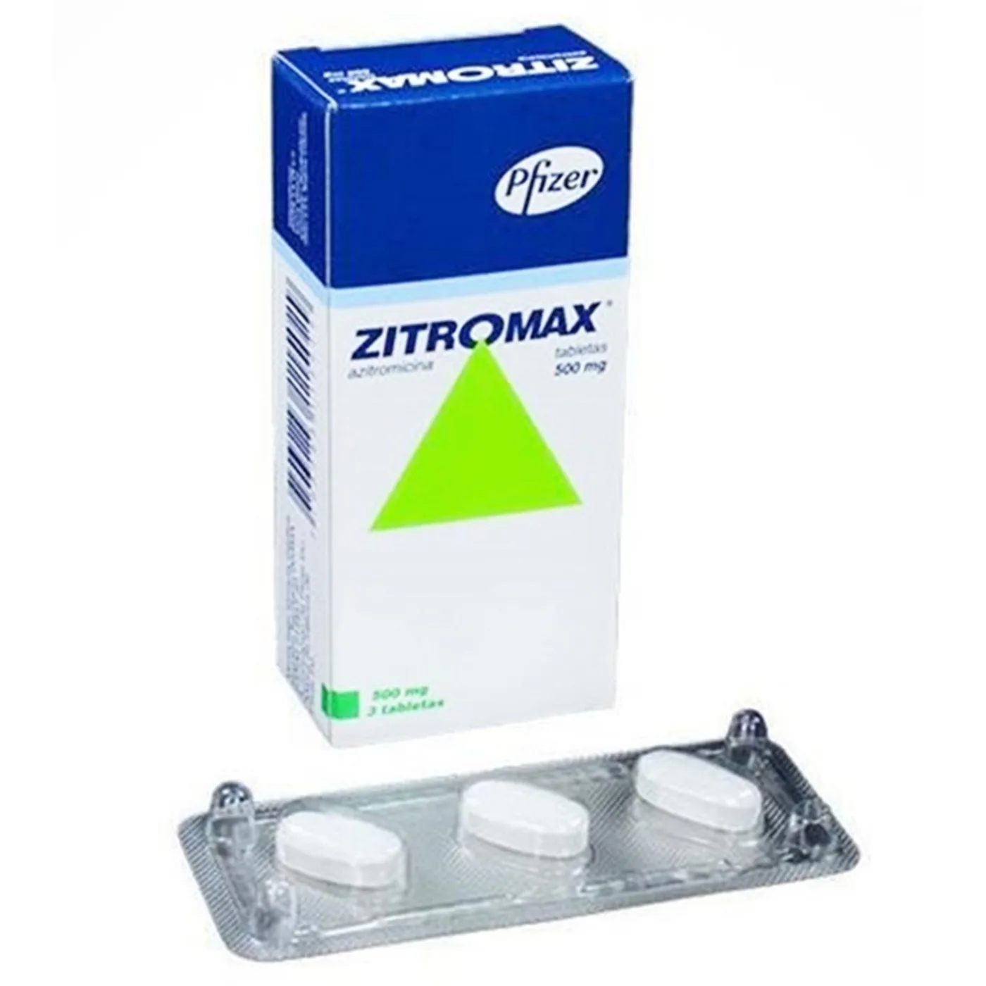 Hình ảnh Thuốc Zitromax 500mg Pfizer điều trị các chứng nhiễm khuẩn (1 vỉ x 3 viên)