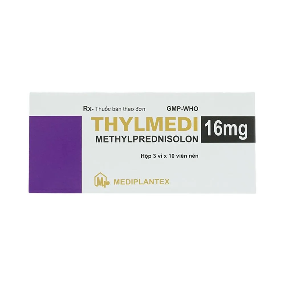Hình ảnh Thuốc Thylmedi 16mg Mediplantex kháng viêm, chống dị ứng (3 vỉ x 10 viên)