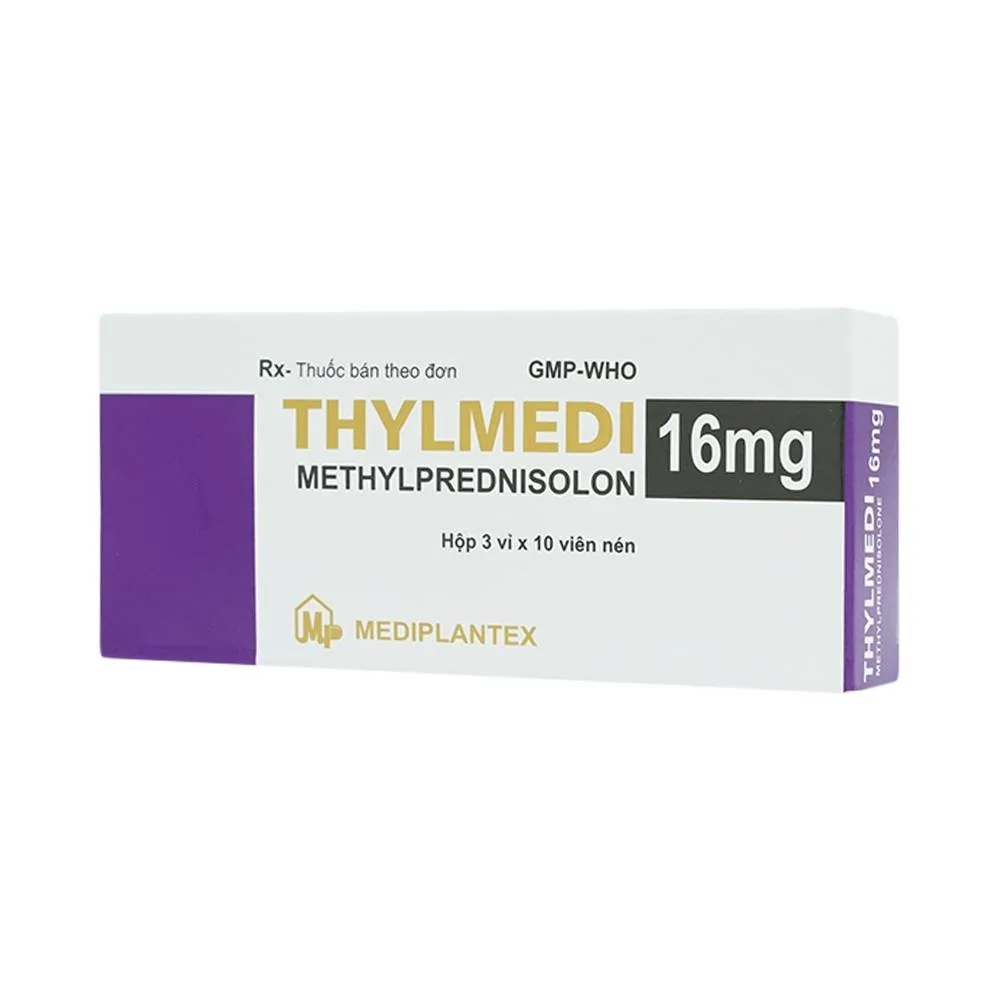 Hình ảnh Thuốc Thylmedi 16mg Mediplantex kháng viêm, chống dị ứng (3 vỉ x 10 viên)