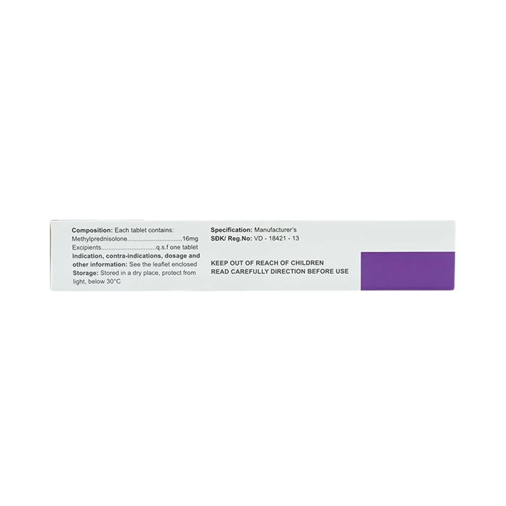 Hình ảnh Thuốc Thylmedi 16mg Mediplantex kháng viêm, chống dị ứng (3 vỉ x 10 viên)