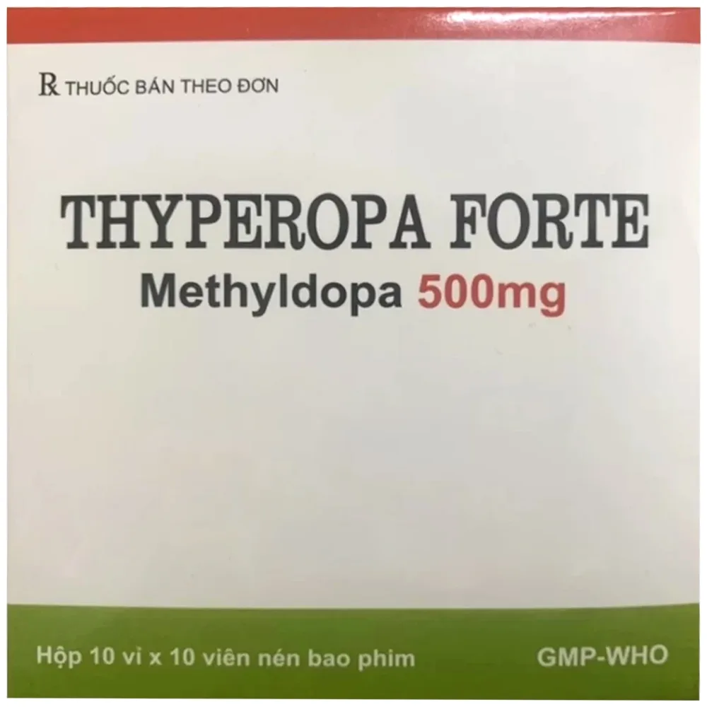 Hình ảnh Thuốc Thyperopa Forte Hà Tây điều trị tăng huyết áp (10 vỉ x 10 viên)