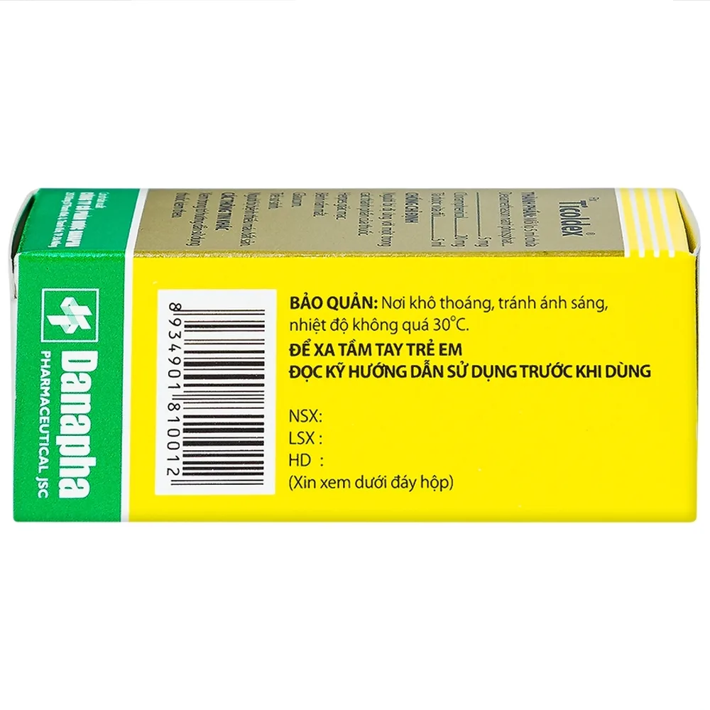 Hình ảnh Thuốc nhỏ mắt Ticoldex Danapha điều trị viêm giác mạc, viêm kết mạc (5ml)