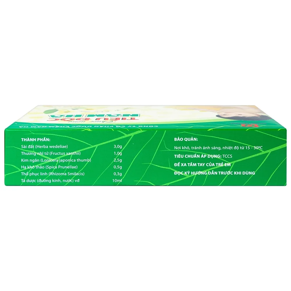 Hình ảnh Dung dịch Tiêu Độc Nam Hà giải nhiệt độc, tiêu viêm (20 ống x 10ml)