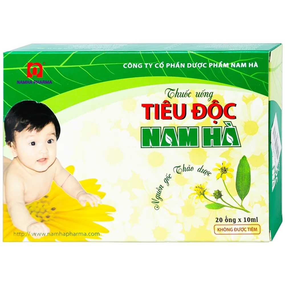 Hình ảnh Dung dịch Tiêu Độc Nam Hà giải nhiệt độc, tiêu viêm (20 ống x 10ml)