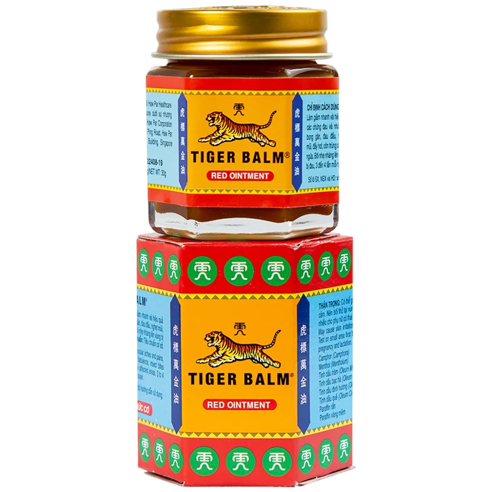 Hình ảnh Thuốc mỡ Tiger Balm Red Ointment Haw Par giảm đau và nhức cơ, bong gân (30g)