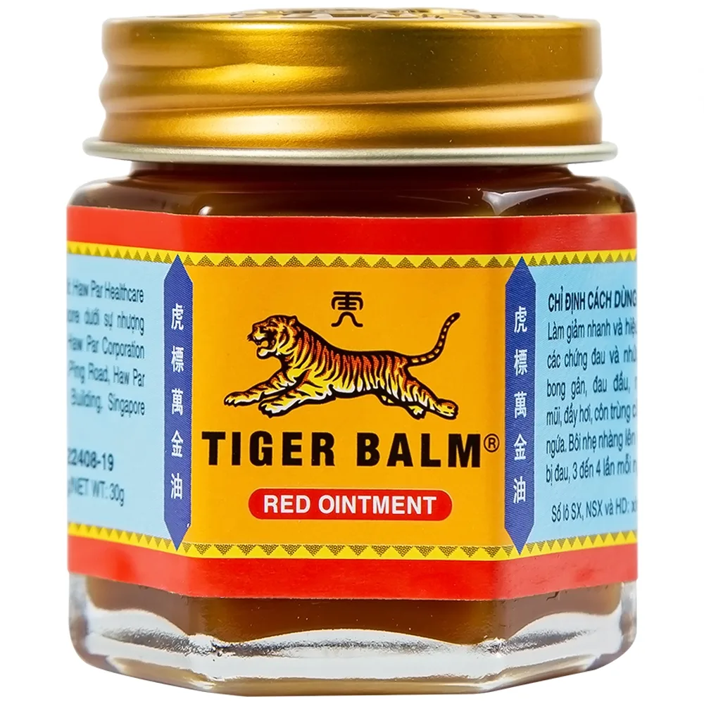 Hình ảnh Thuốc mỡ Tiger Balm Red Ointment Haw Par giảm đau và nhức cơ, bong gân (30g)