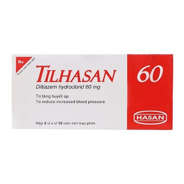 Hình ảnh Thuốc Tilhasan 60 Hasan điều trị tăng huyết áp (3 vỉ x 10 viên)