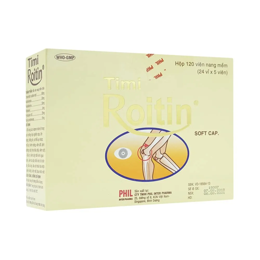 Hình ảnh Thuốc Tmi Roitin bổ sung các vitamin nhóm B (24 vỉ x 5 viên)