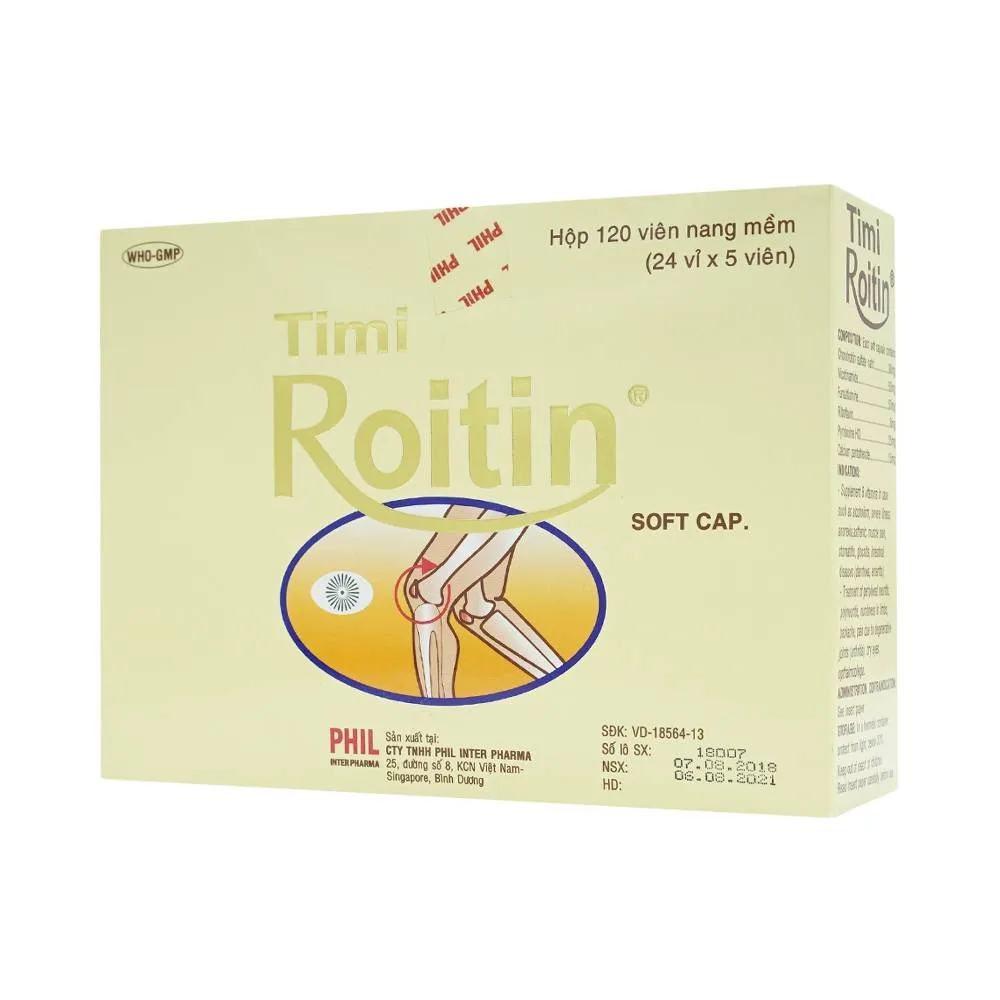 Hình ảnh Thuốc Tmi Roitin bổ sung các vitamin nhóm B (24 vỉ x 5 viên)