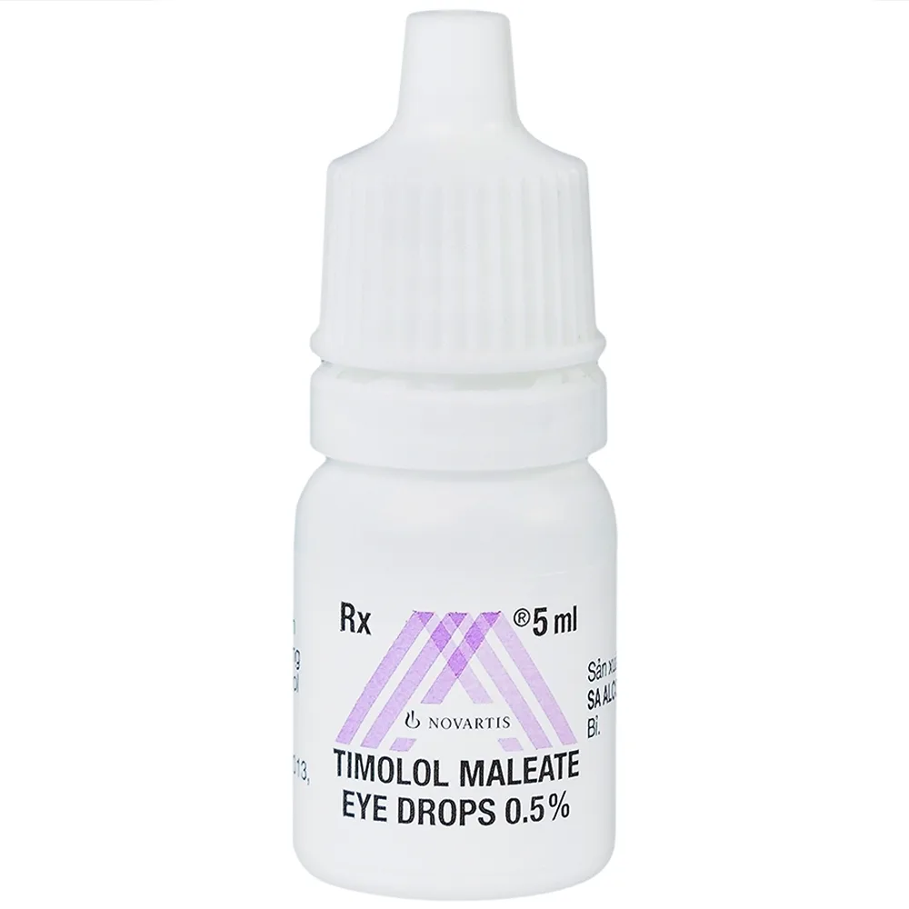 Hình ảnh Dung dịch nhỏ mắt Timolol Maleate Eye Drops 0.5% Alcon điều trị tăng nhãn áp (5ml)