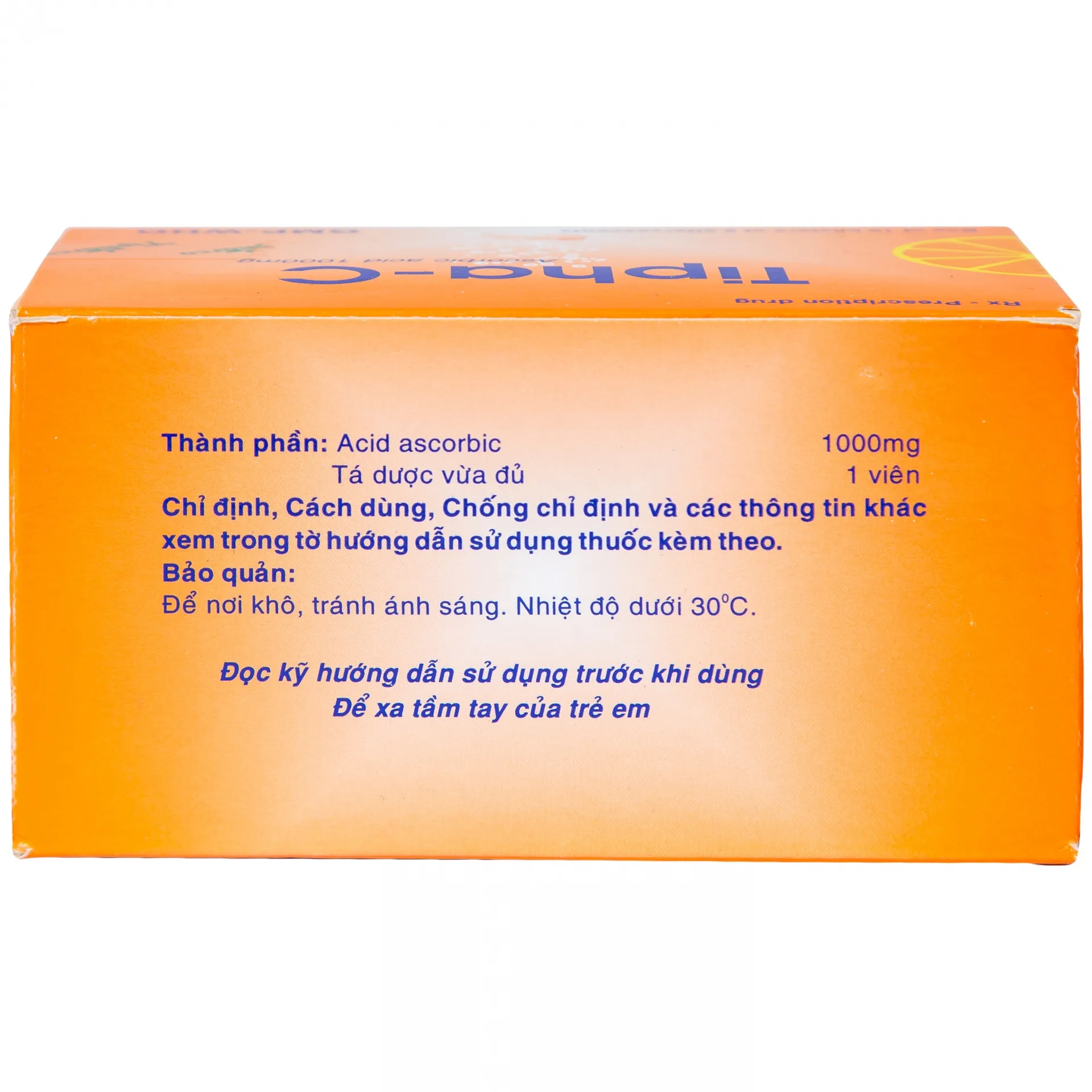 Hình ảnh Viên sủi Tipha-C 1000mg Tipharco điều trị thiếu vitamin C (10 vỉ x 2 viên)