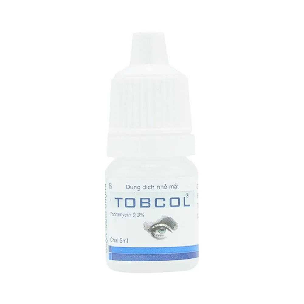 Hình ảnh Thuốc nhỏ mắt Tobcol Dược 3-2 điều trị viêm mi mắt, viêm kết mạc (5ml)