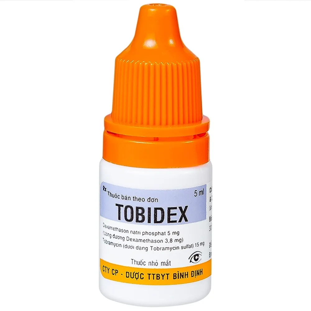 Hình ảnh Thuốc nhỏ mắt Tobidex Bidiphar điều trị viêm mắt (5ml)