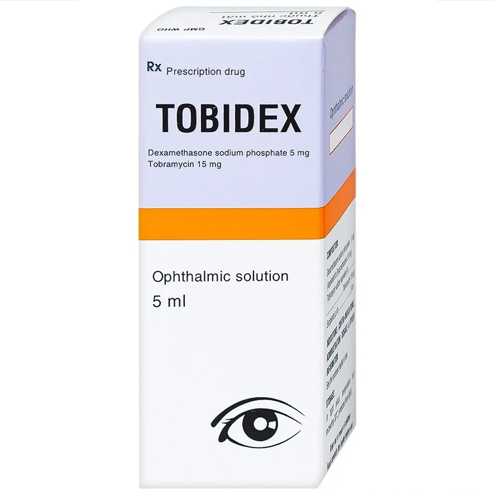 Hình ảnh Thuốc nhỏ mắt Tobidex Bidiphar điều trị viêm mắt (5ml)
