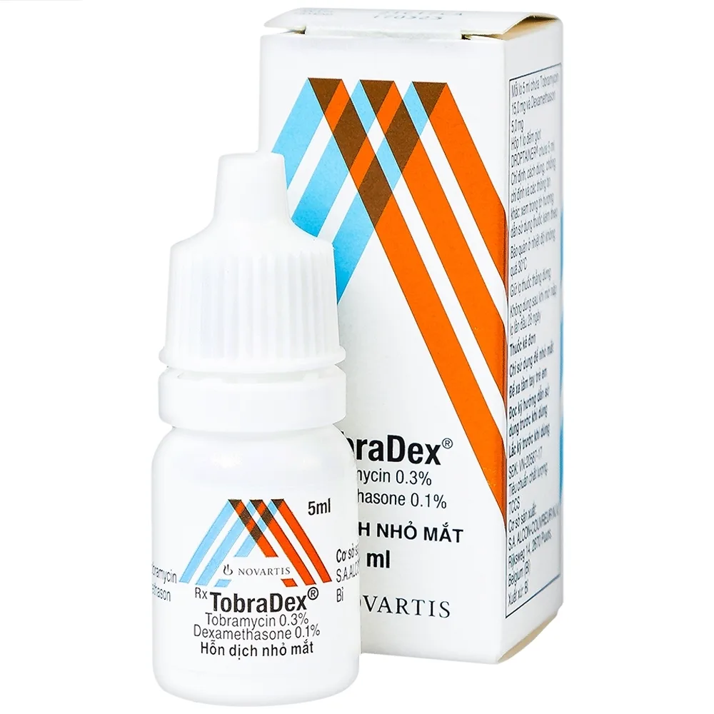 Hình ảnh Hỗn dịch nhỏ mắt Tobradex điều trị tình trạng viêm ở mắt (5ml)