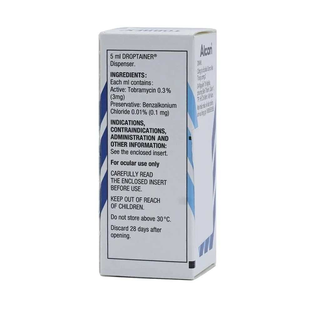 Hình ảnh Thuốc nhỏ mắt Tobrex Alcon điều trị nhiễm khuẩn ở mắt (5ml)