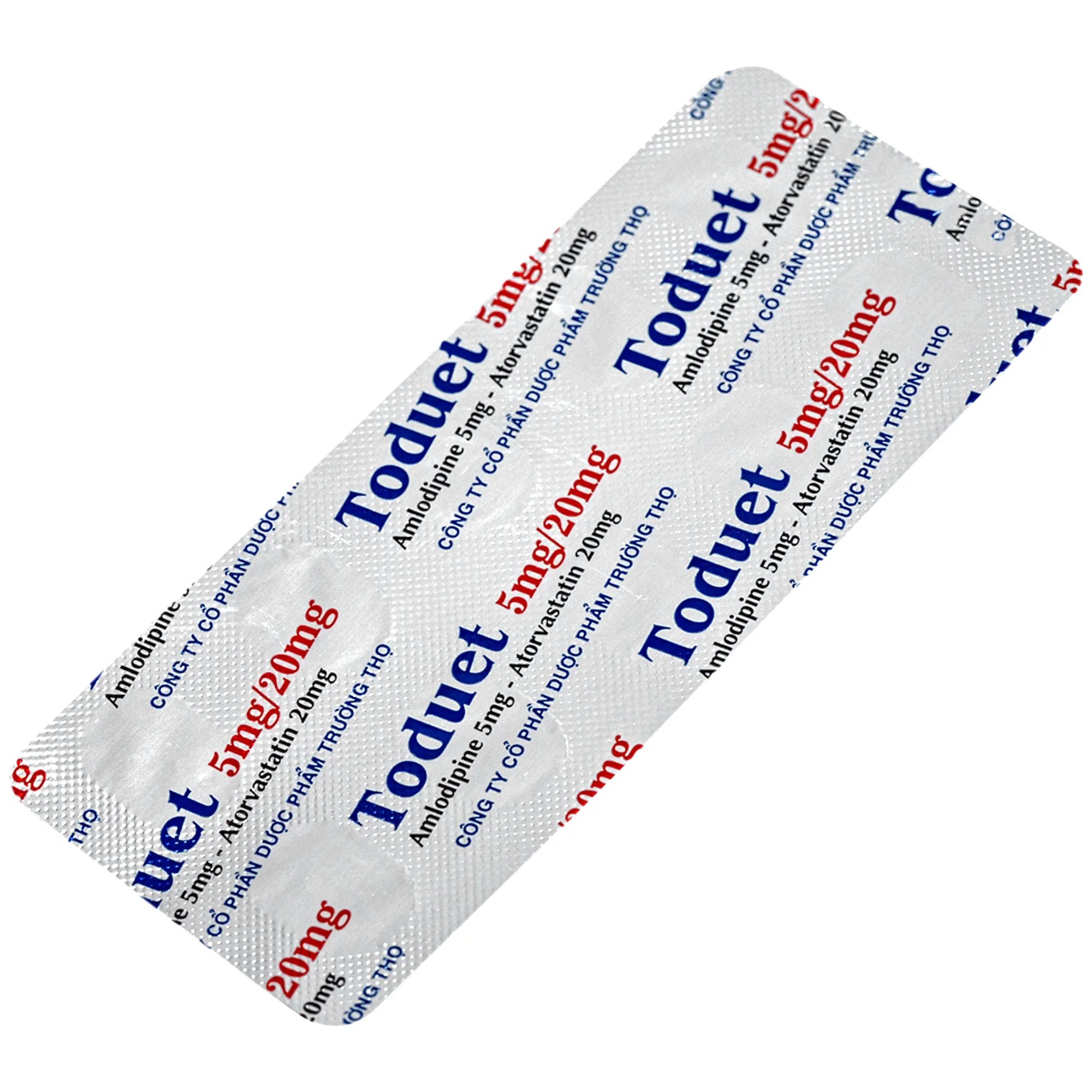 Hình ảnh Thuốc Toduet 5mg/20mg điều trị tăng huyết áp kèm rối loạn lipid máu (3 vỉ x 10 viên)