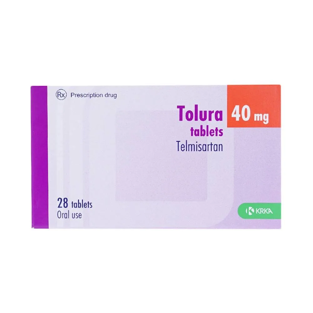 Hình ảnh Thuốc Tolura Tablets 40mg Krka điều trị cao huyết áp (4 vỉ x 7 viên)
