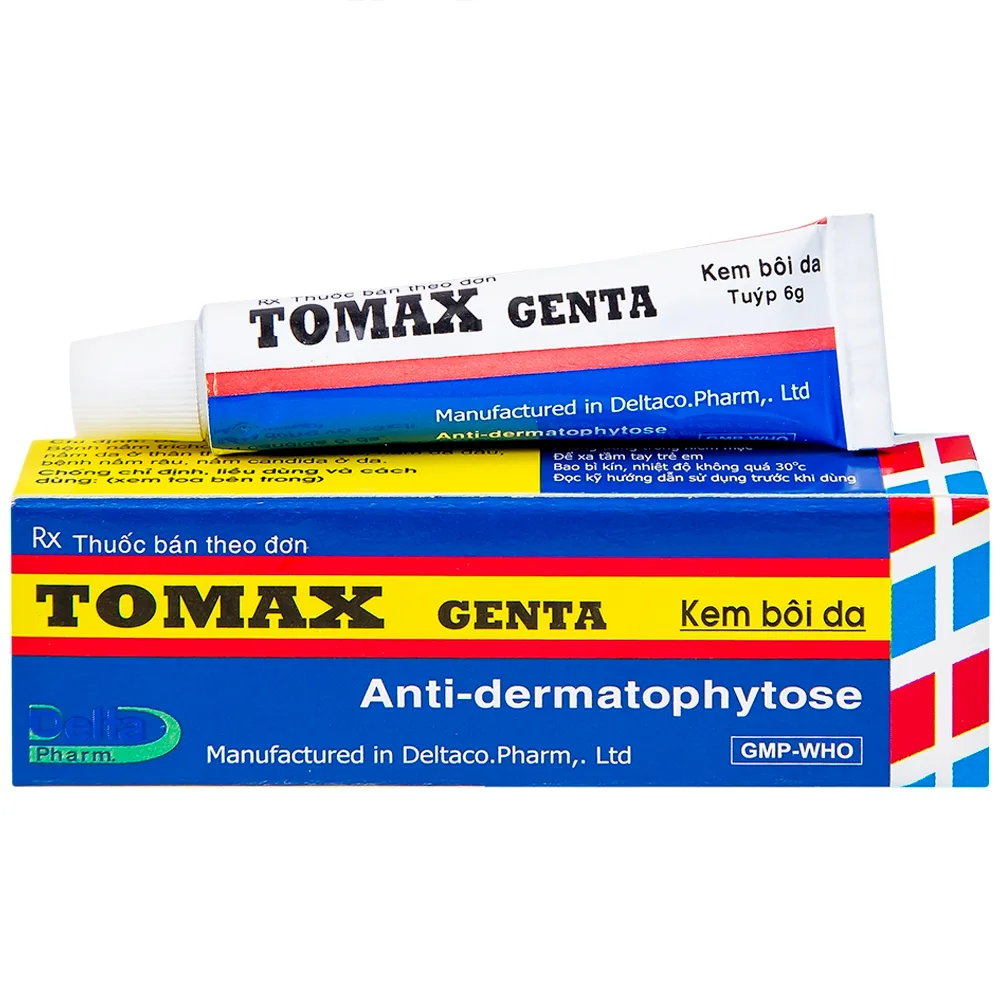 Hình ảnh Kem bôi da Tomax Genta Detapharm điều trị bệnh da dị ứng (6g)