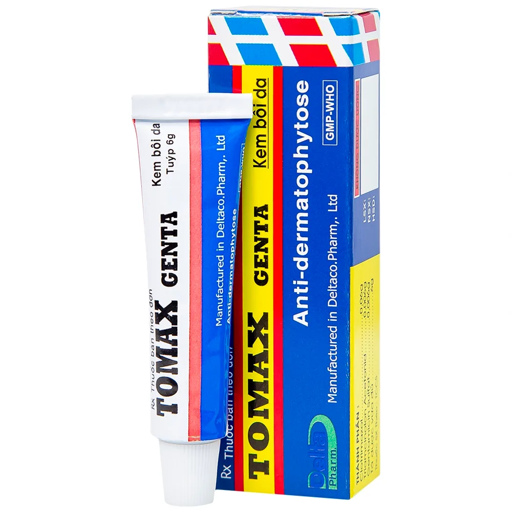 Hình ảnh Kem bôi da Tomax Genta Detapharm điều trị bệnh da dị ứng (6g)