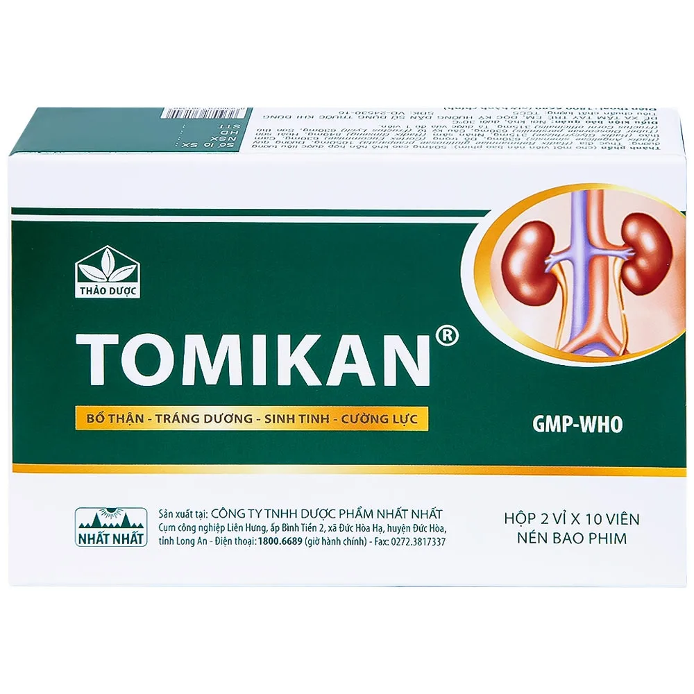 Hình ảnh Thuốc Tomikan Nhất Nhất bổ thận, tráng dương, sinh tinh (2 vỉ x 10 viên)
