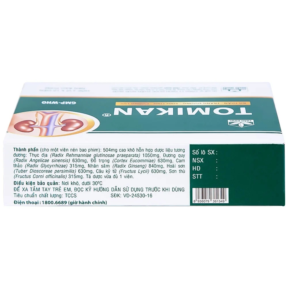 Hình ảnh Thuốc Tomikan Nhất Nhất bổ thận, tráng dương, sinh tinh (2 vỉ x 10 viên)