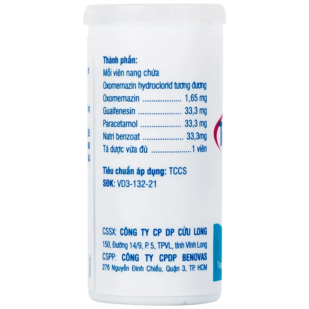Hình ảnh Thuốc Topralsin Benovas điều trị triệu chứng ho khan, ho do dị ứng và kích ứng (24 viên)