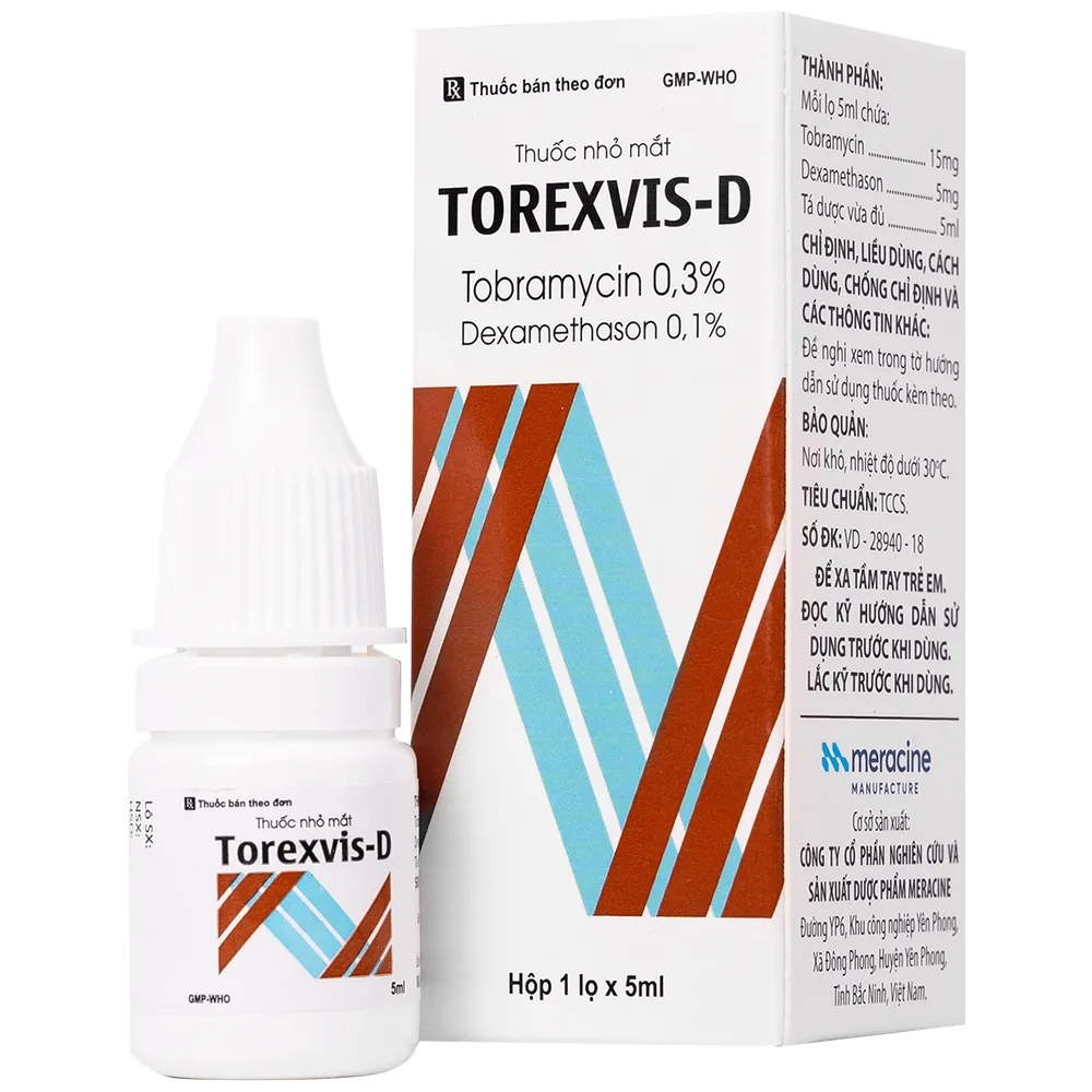 Hình ảnh Thuốc nhỏ mắt Torexvis 0,3% Gia Nguyễn phòng và điều trị viêm và ngăn ngừa nhiễm khuẩn (5ml)