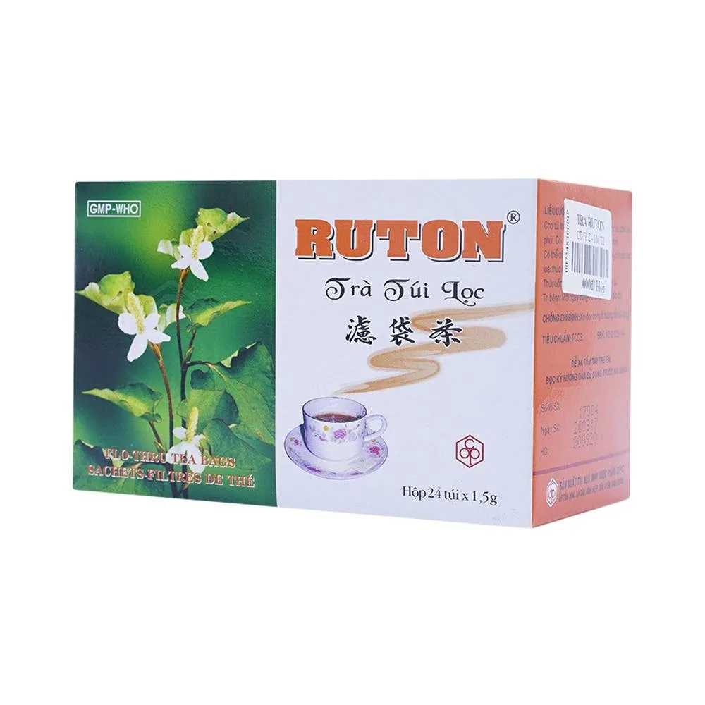 Hình ảnh Trà túi lọc Ruton OPC thông tiểu, nhuận tràng, điều trị giãn tĩnh mạch (24 túi x 1,5g)