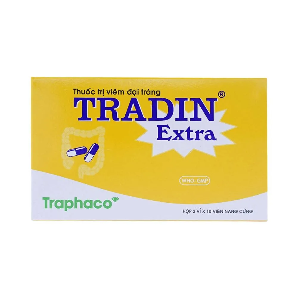 Hình ảnh Thuốc Tradin Extra Traphaco điều trị viêm đại tràng (2 vỉ x 10 viên)