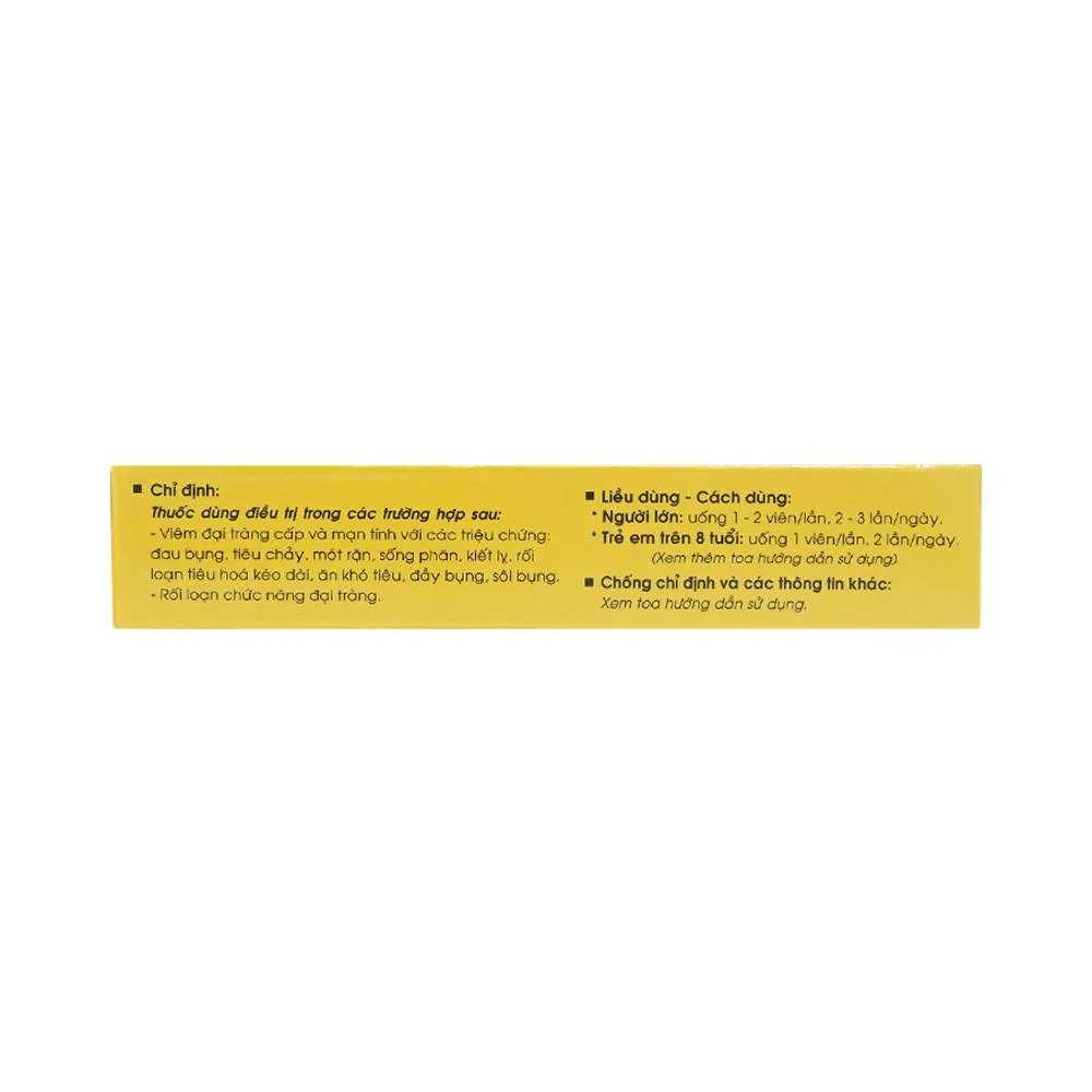 Hình ảnh Thuốc Tradin Extra Traphaco điều trị viêm đại tràng (2 vỉ x 10 viên)