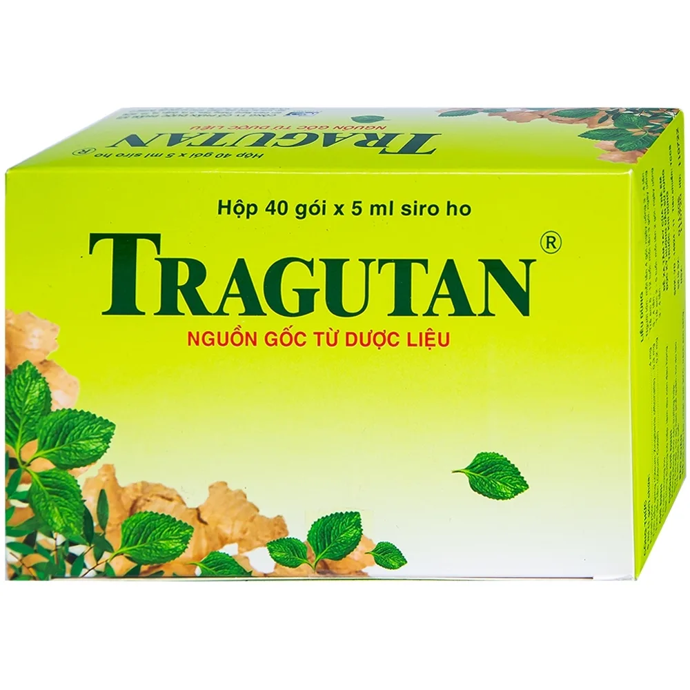 Hình ảnh Siro ho Tragutan Dược điều trị các chứng ho, sát trùng đường hô hấp (40 gói x 5ml)