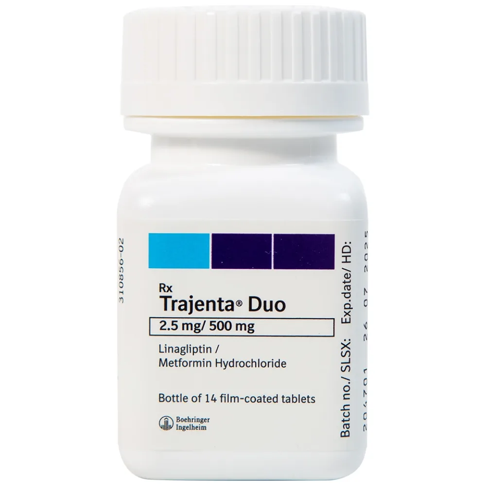 Hình ảnh Thuốc Trajenta Duo 2.5mg/500mg Boehringer điều trị đái tháo đường típ 2 (14 viên)