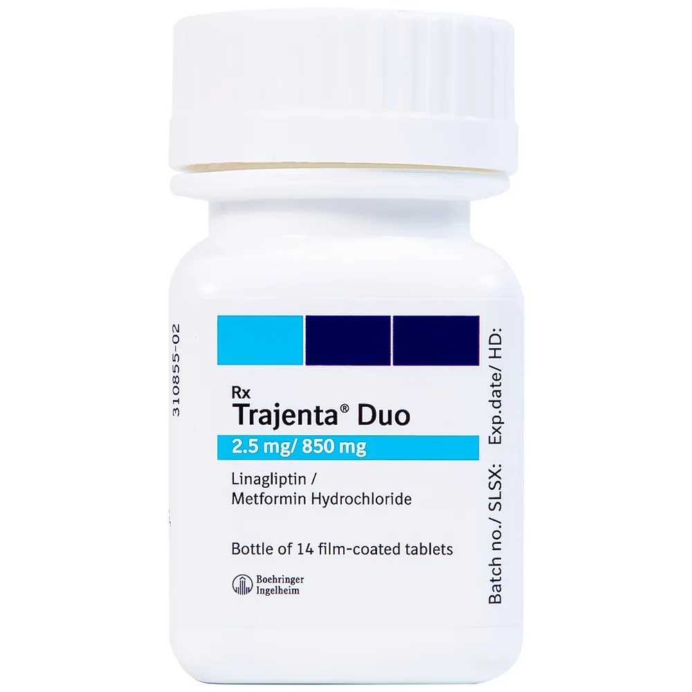 Hình ảnh Thuốc Trajenta Duo 2.5mg/850mg Boehringer điều trị đái tháo đường típ 2 (14 viên)