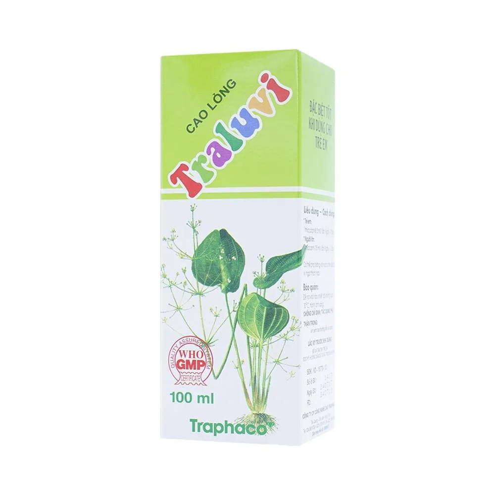 Hình ảnh Cao Lỏng Traluvi Traphaco điều trị biếng ăn, ra mồ hôi trộm (100ml)