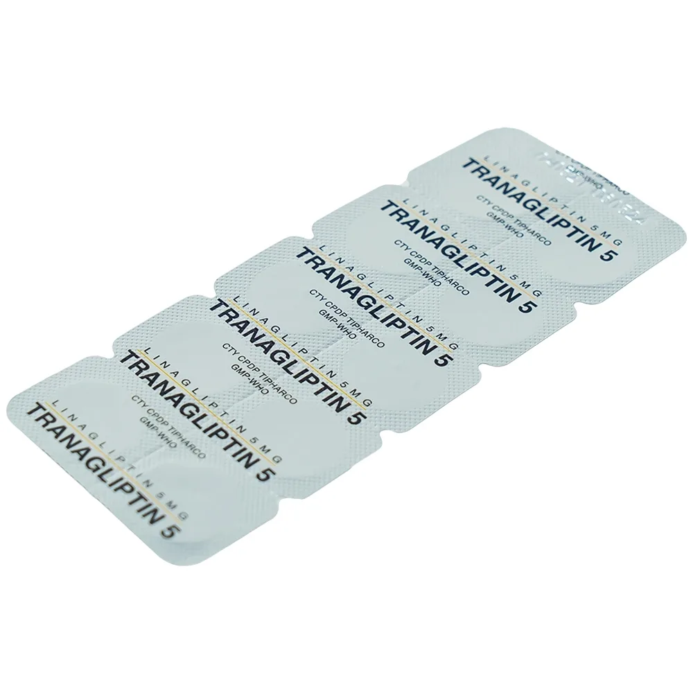 Hình ảnh Thuốc Tranagliptin 5 Tipharco điều trị đái tháo đường típ 2 (3 vỉ x 10 viên) 
