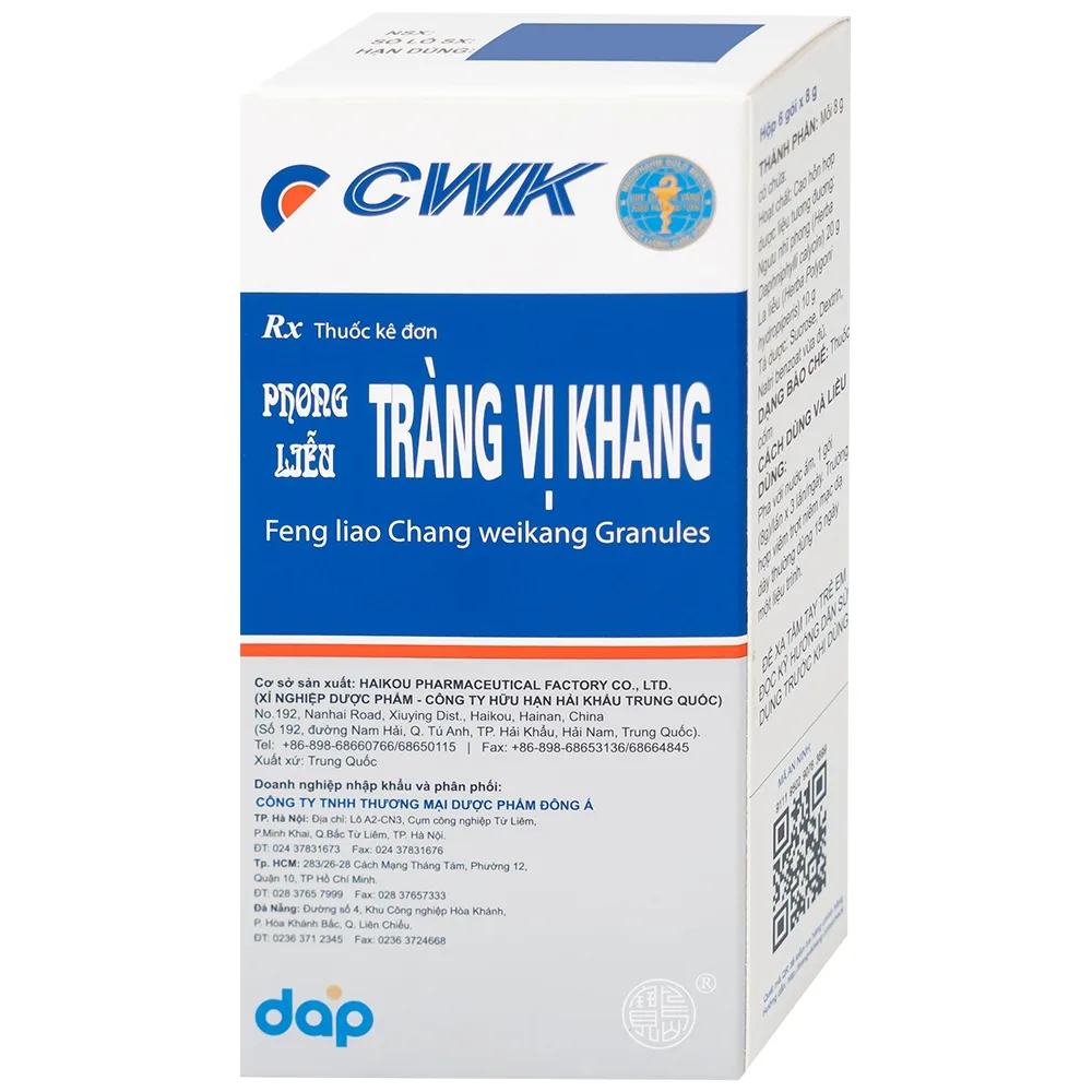 Hình ảnh Cốm Phong Liễu Tràng Vị Khang 8g Haikou điều trị viêm đại tràng mãn tính (6 gói)
