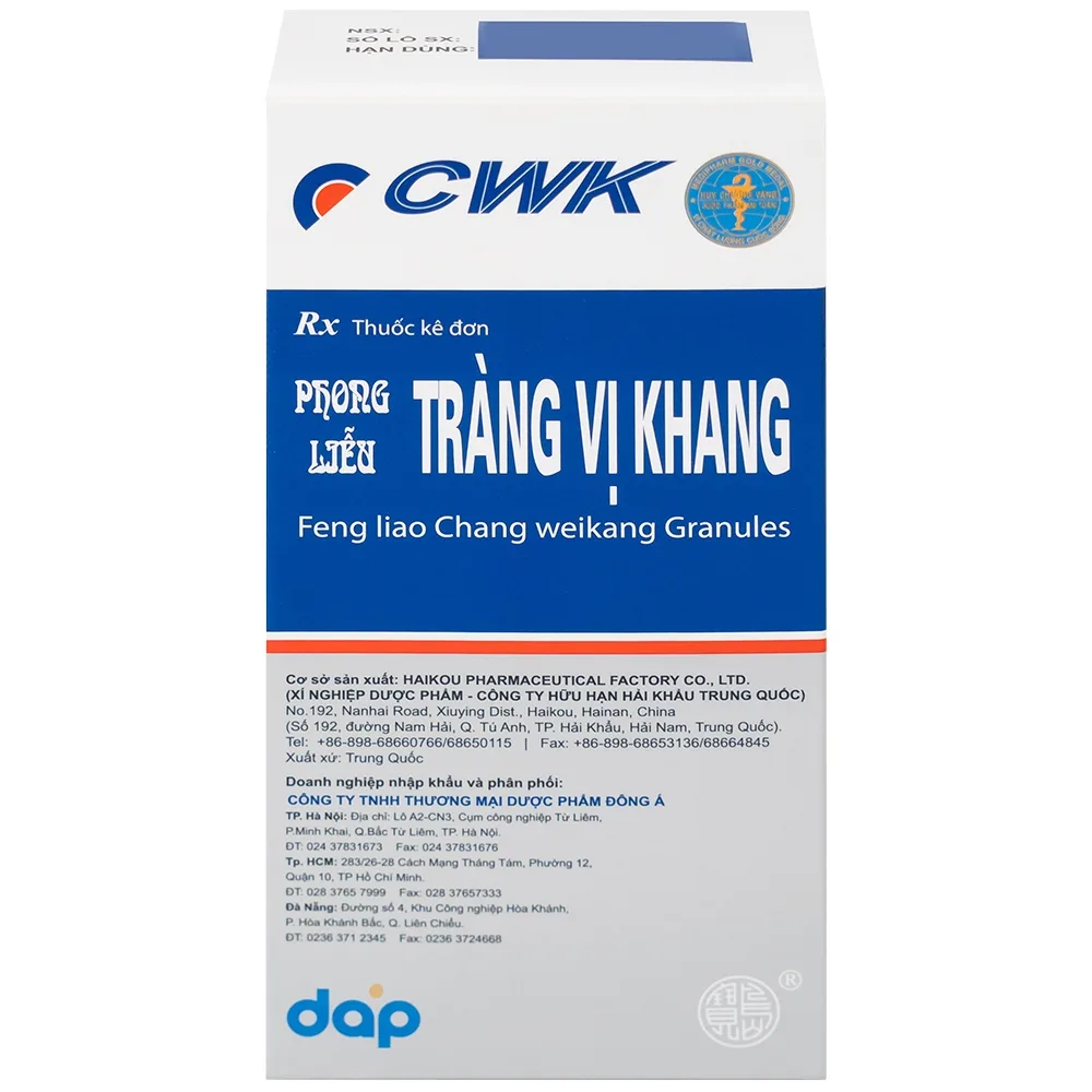 Hình ảnh Cốm Phong Liễu Tràng Vị Khang 8g Haikou điều trị viêm đại tràng mãn tính (6 gói)