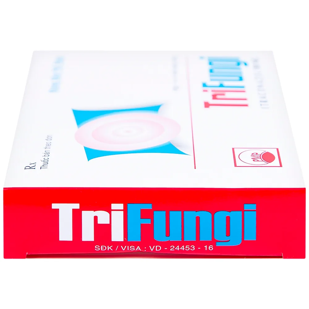 Hình ảnh Thuốc Trifungi Pymepharco điều trị nhiễm nấm Candida ở miệng - họng (1 vỉ x 4 viên)