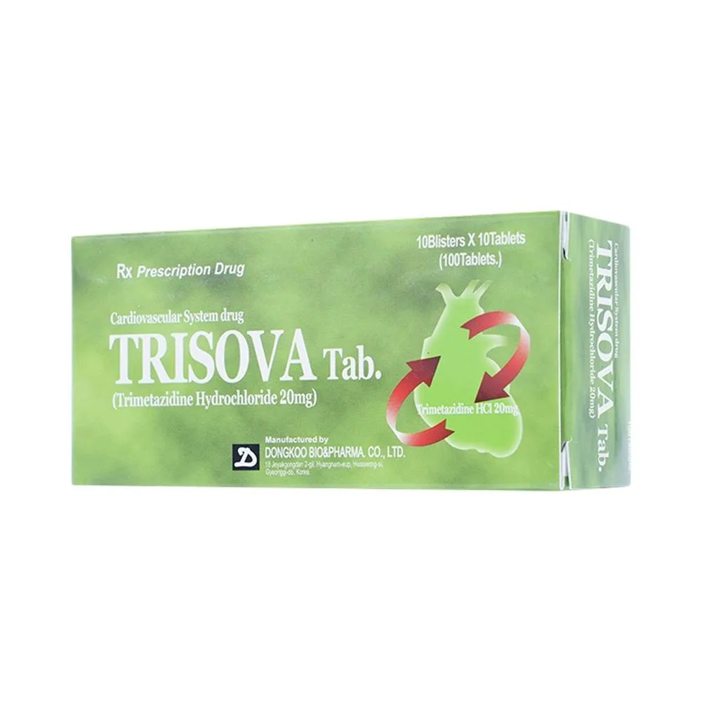 Hình ảnh Thuốc Trisova Tab DongKoo điều trị đau thắt ngực ổn định (10 vỉ x 10 viên)