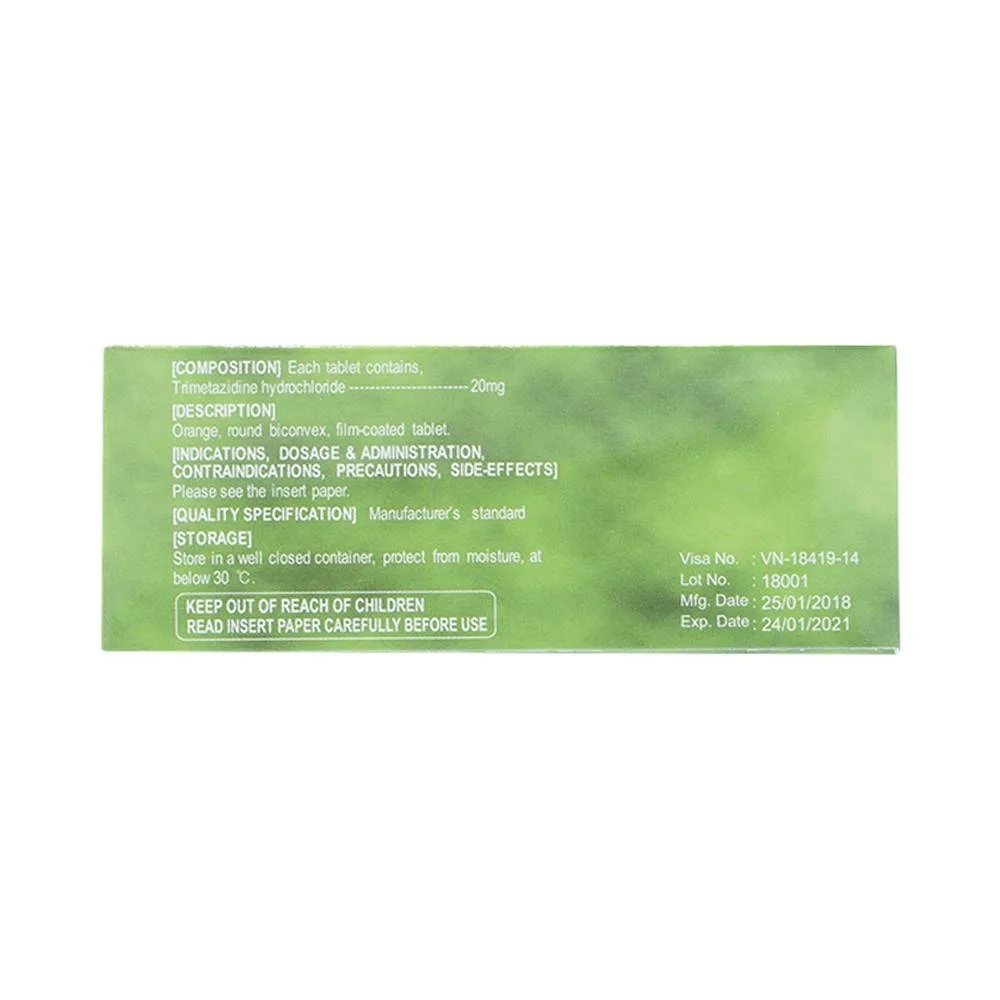 Hình ảnh Thuốc Trisova Tab DongKoo điều trị đau thắt ngực ổn định (10 vỉ x 10 viên)