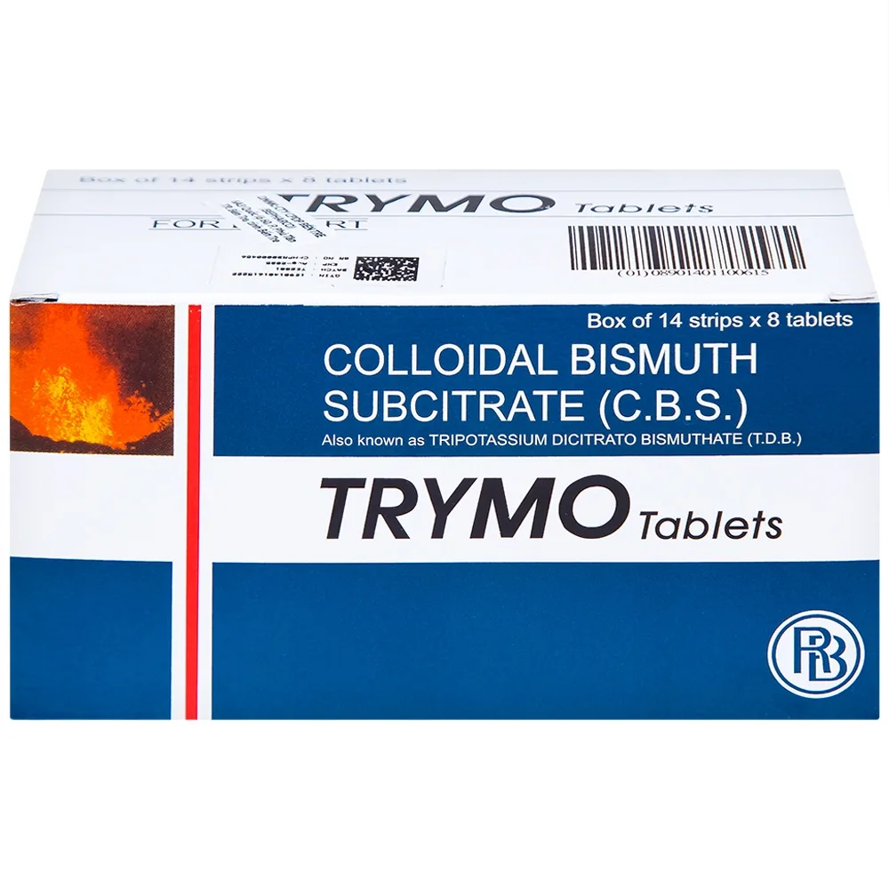 Hình ảnh Thuốc Trymo Raptakos điều trị điều trị loét tá tràng, viêm dạ dày (14 vỉ x 8 viên)