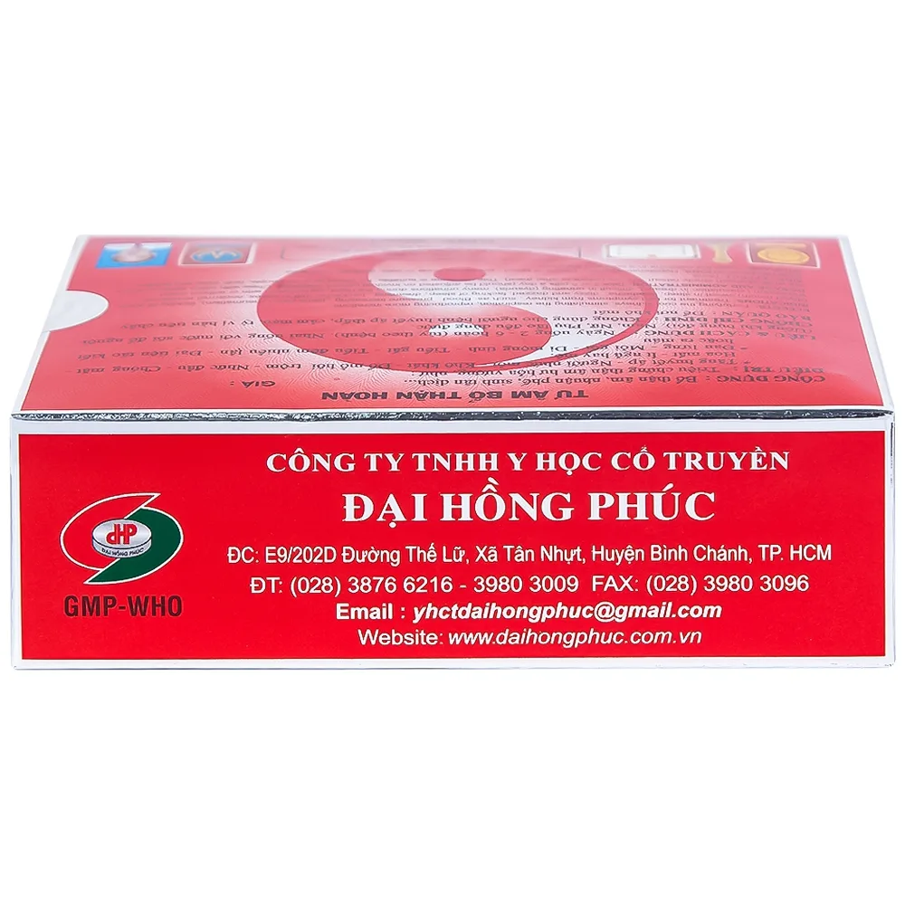 Hình ảnh Thuốc Tư Âm Bổ Thận Hoàn Đại Hồng Phúc bổ thận âm, nhuận phế (10 vỉ x 2 viên)