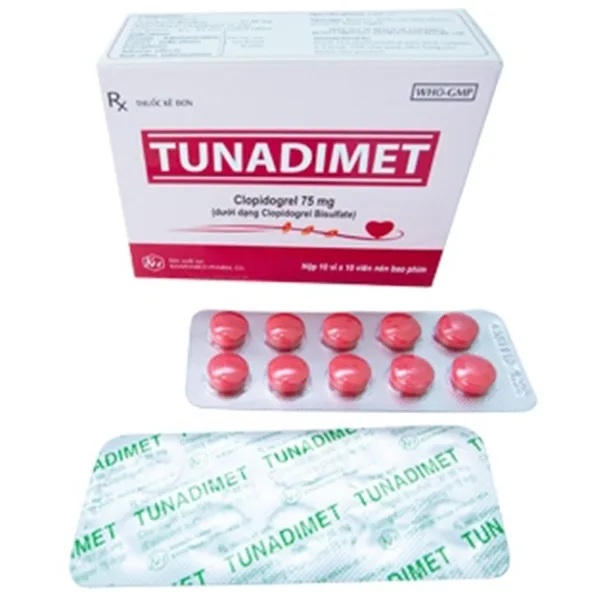 Hình ảnh Thuốc Tunadimet Khapharco điều trị nguy cơ tai biến tim mạch (10 vỉ x 10 viên)