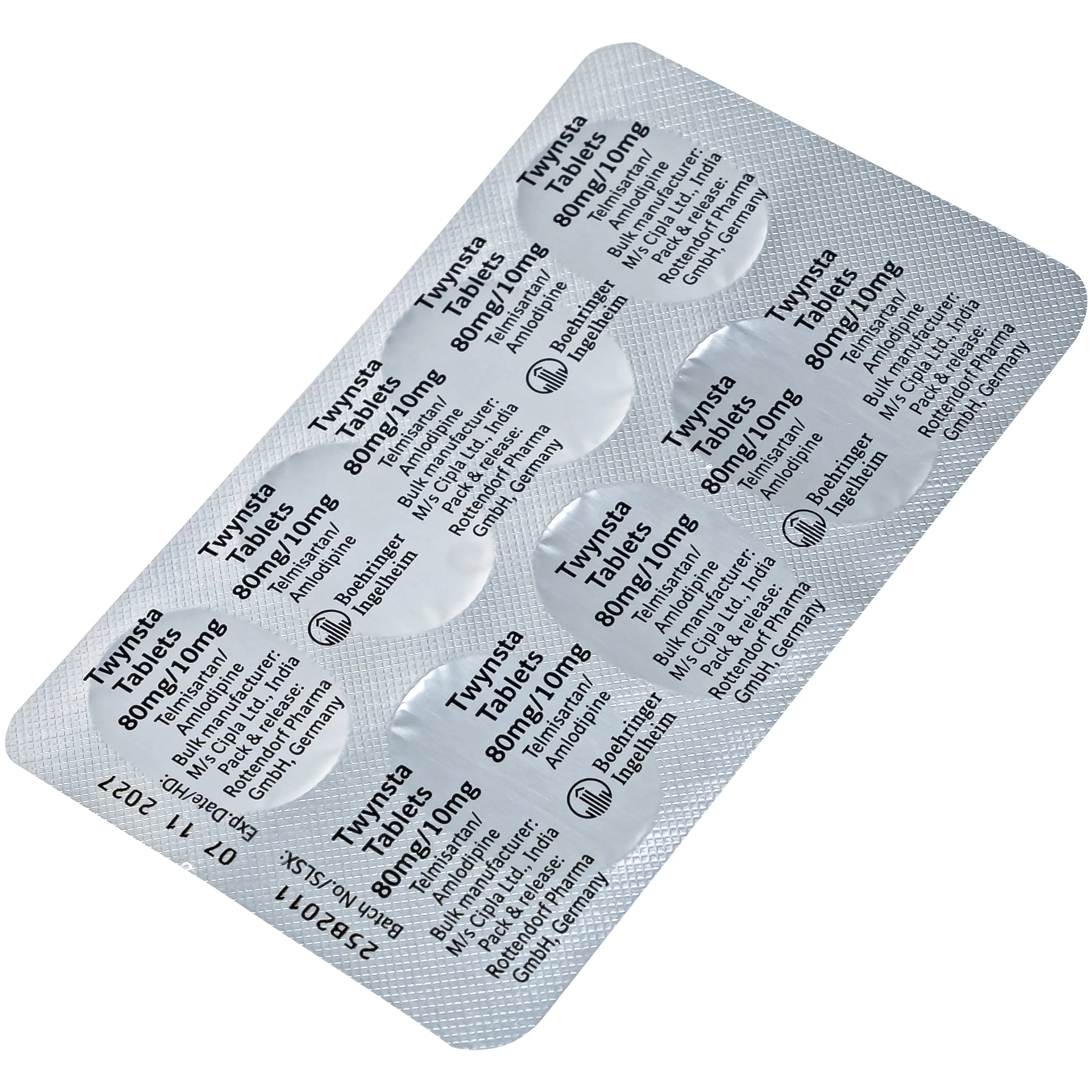 Hình ảnh Thuốc Twynsta 80mg/10mg Boehringer điều trị tăng huyết áp vô căn (14 vỉ x 7 viên)