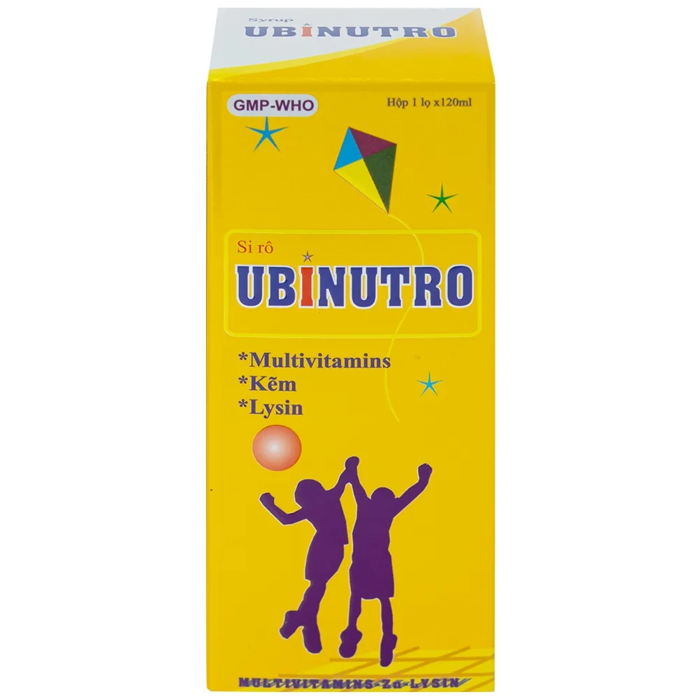 Hình ảnh Siro Ubinutro Nam Hà bổ sung các acid amin, vitamin và kẽm (120ml)