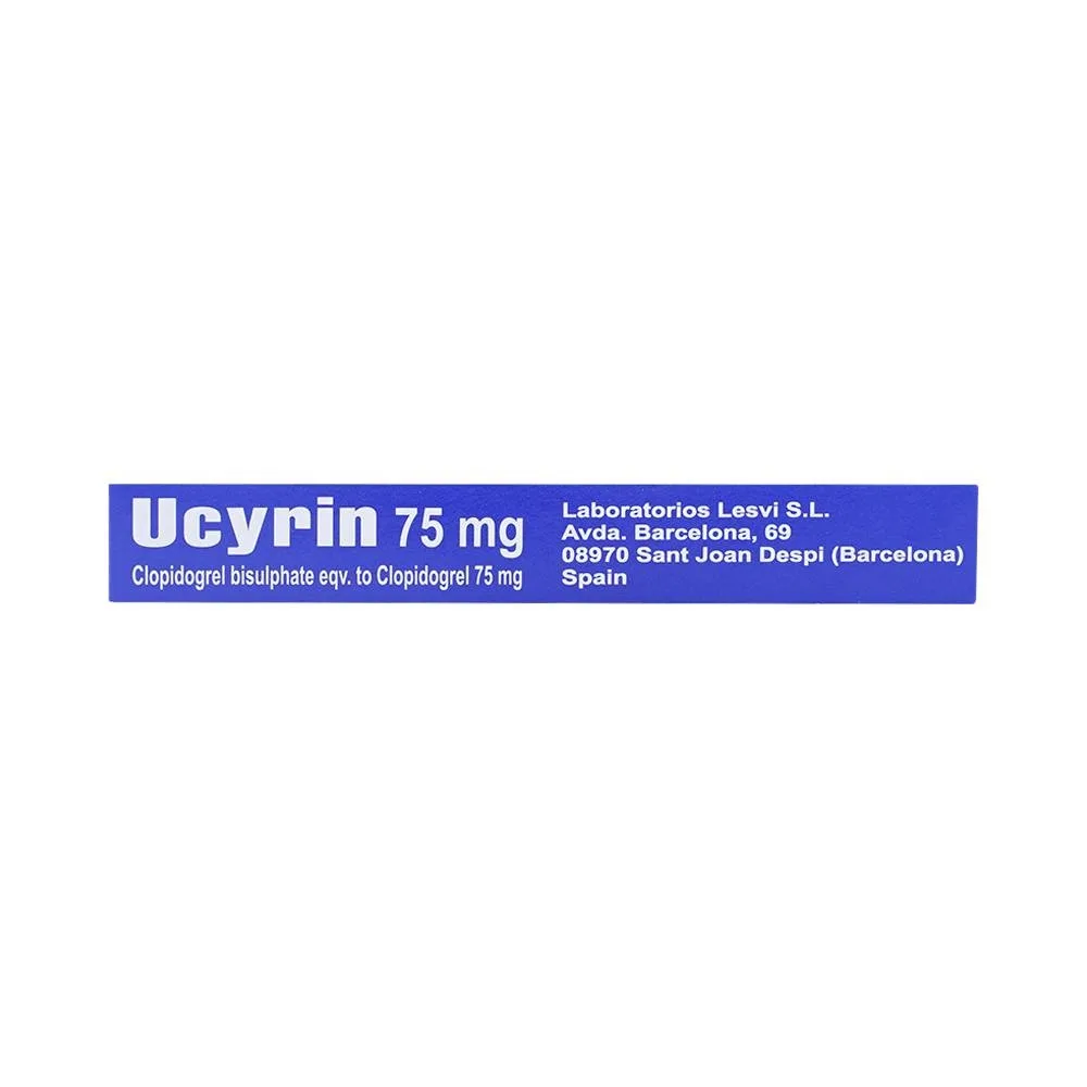 Hình ảnh Thuốc Ucyrin 75mg Lesvi giảm những biến cố xơ vữa động mạch (2 vỉ x 14 viên)