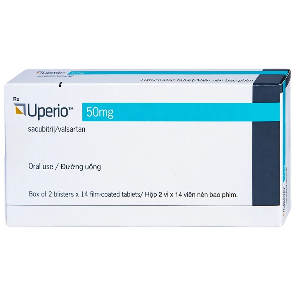 Hình ảnh Thuốc Uperio 50mg Novartis điều trị suy tim (2 vỉ x 14 viên)