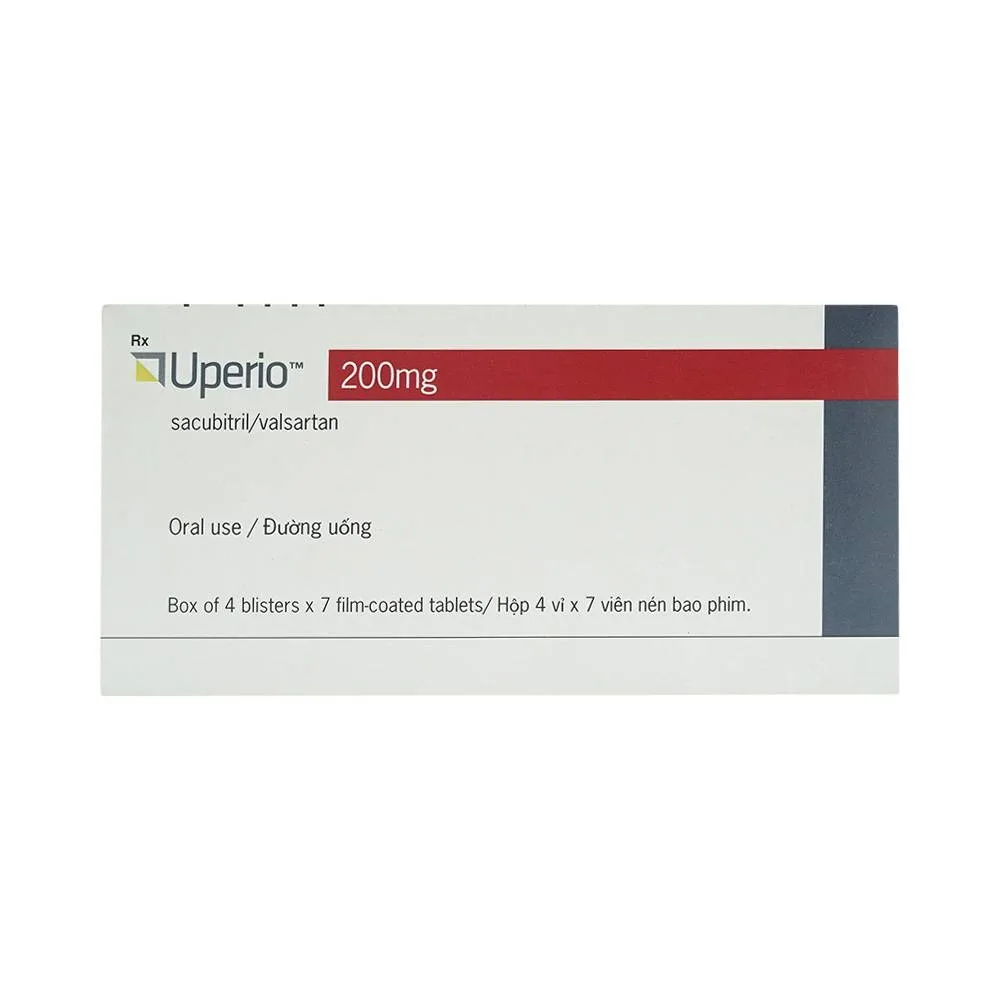 Hình ảnh Thuốc Uperio 200mg Novartis điều trị suy tim (4 vỉ x 7 viên)